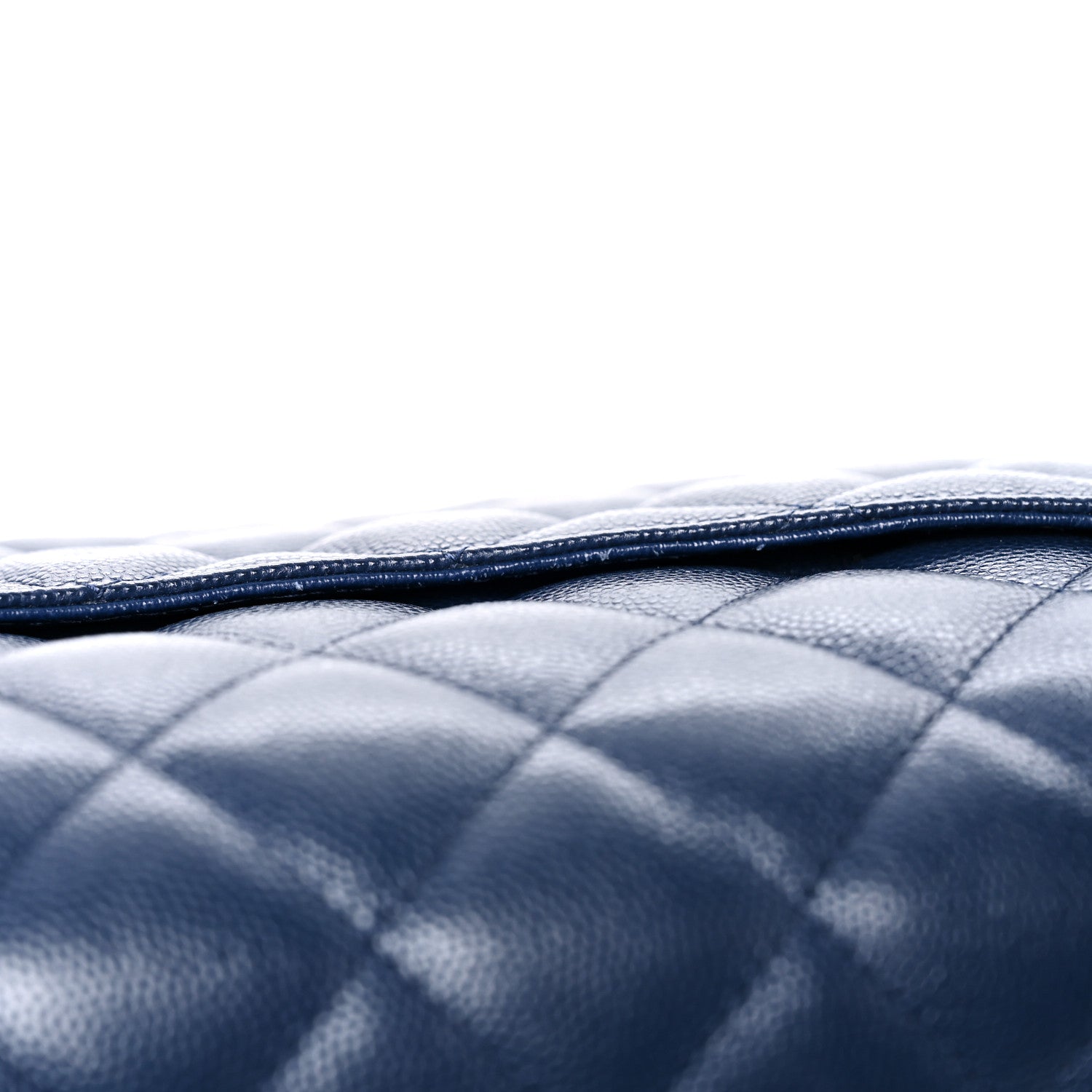 Chanel Caviar Quilted Jumbo Double Flap Blue 16 of 17