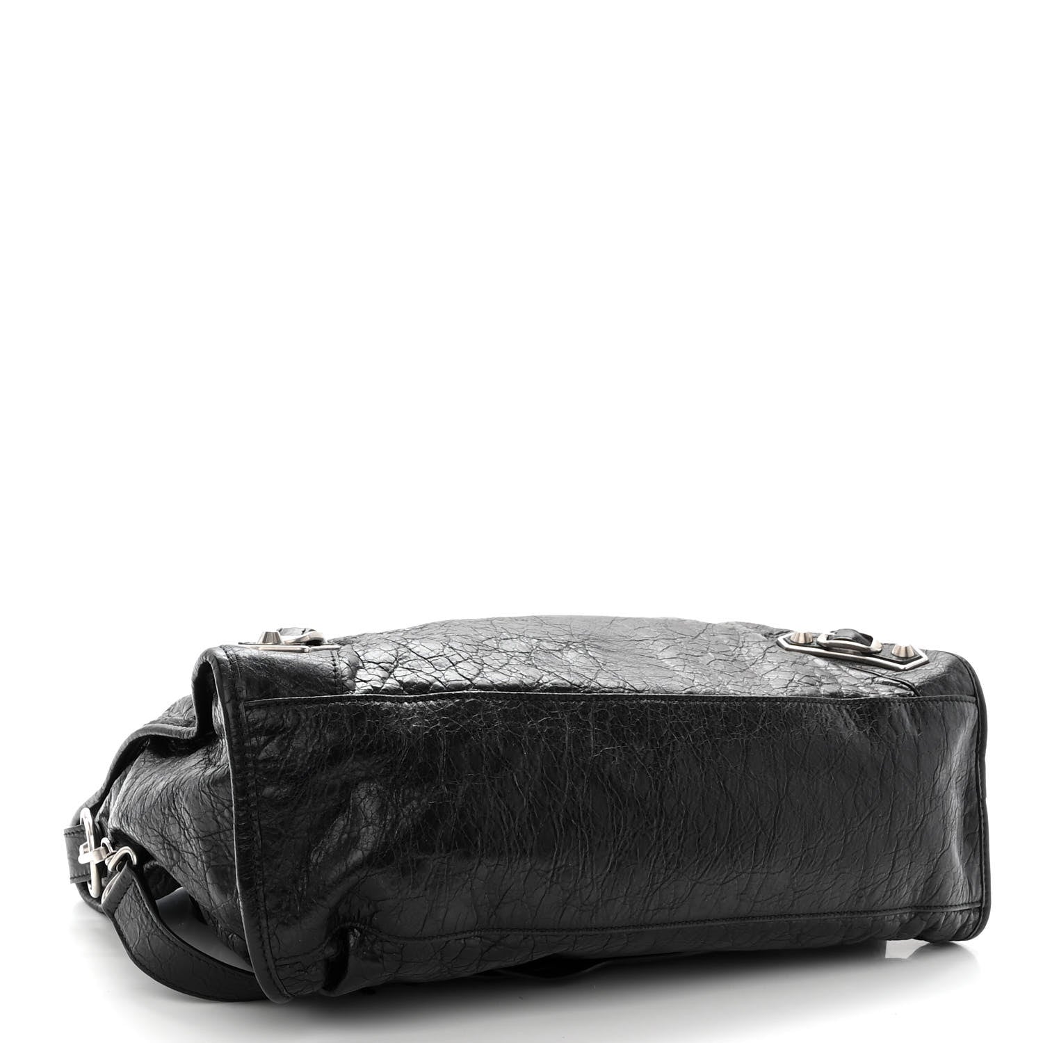 Balenciaga Agneau Silver Metallic Edge Hardware City Black 4 of 9