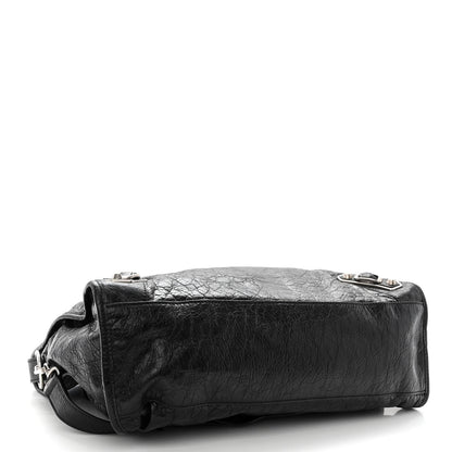Balenciaga Agneau Silver Metallic Edge Hardware City Black 4 of 9