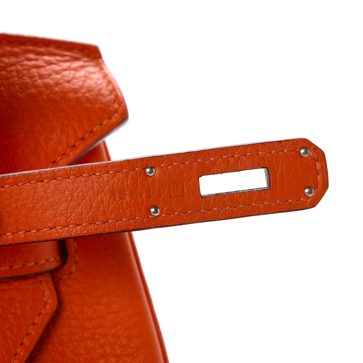 Hermes Togo Birkin 40 Orange 9 of 14
