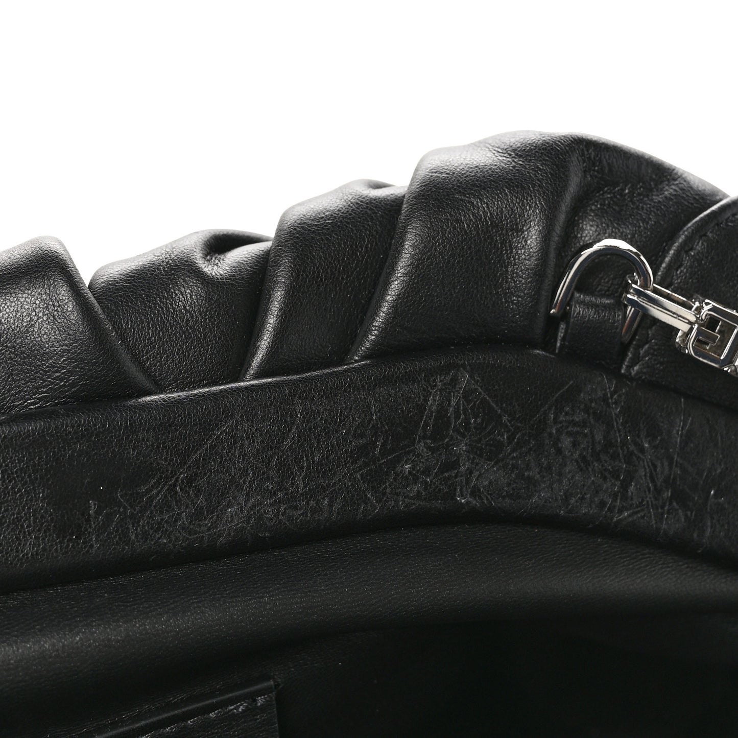 Calfskin Kenny Shoulder Bag Black