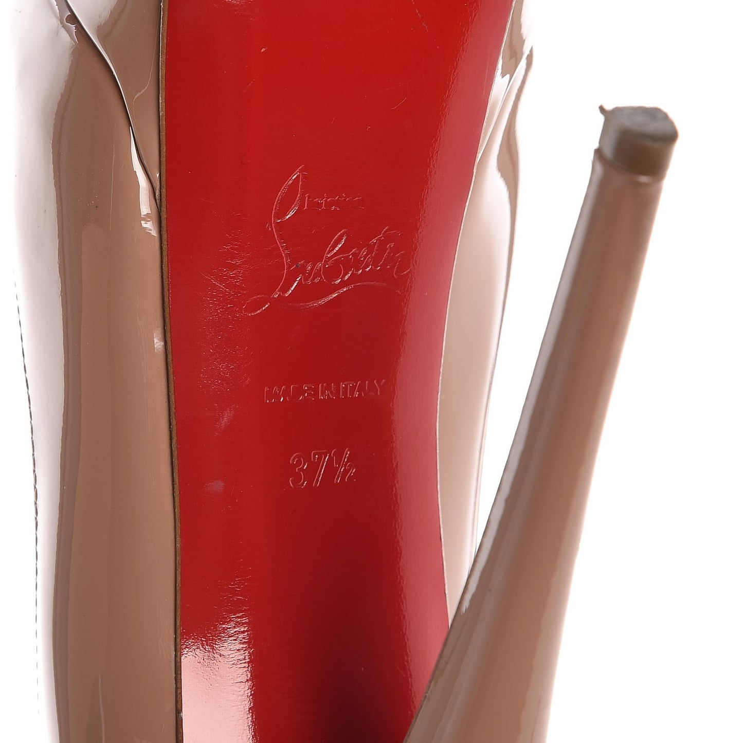 Patent Lady Peep 150 Pumps 37.5 Nude