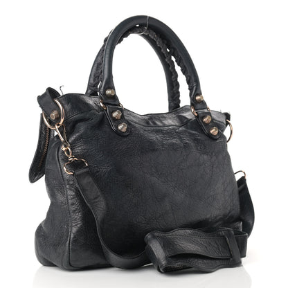 Balenciaga Agneau Giant 12 Rose Gold Hardware Town Black 3 of 16
