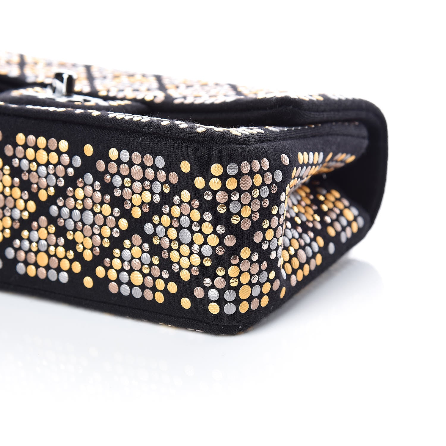 Chanel Jersey Embellished Mini Flap Black 6 of 10