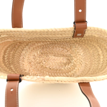Loewe Raffia Small Basket Tote Bag Natural Tan 5 of 10