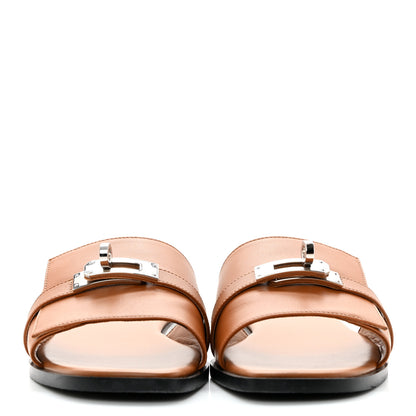 Hermes Calfskin Giulia Sandals 37 Naturel 2 of 13
