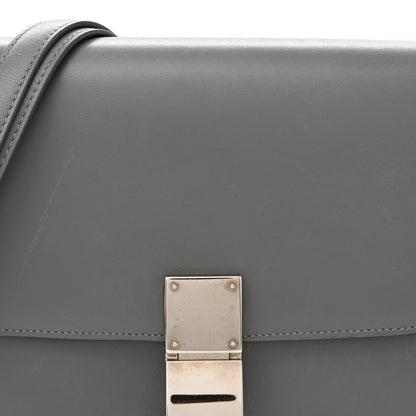 Celine Smooth Calfskin Medium Classic Box Flap Bag Storm 8 of 13