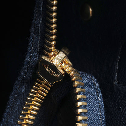 Celine Nubuck Smooth Calfskin Medium Luggage Navy 7 of 8