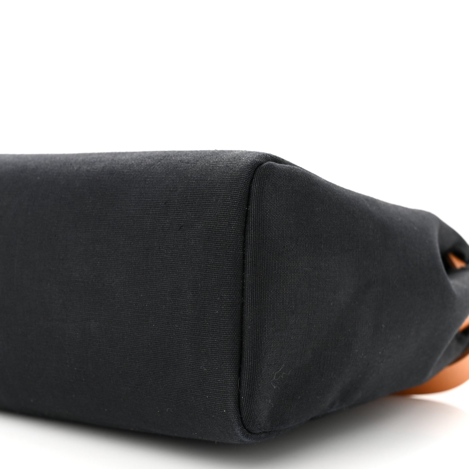 Hermes Toile Vache Calfskin Herbag 30 PM Black Natural 9 of 12