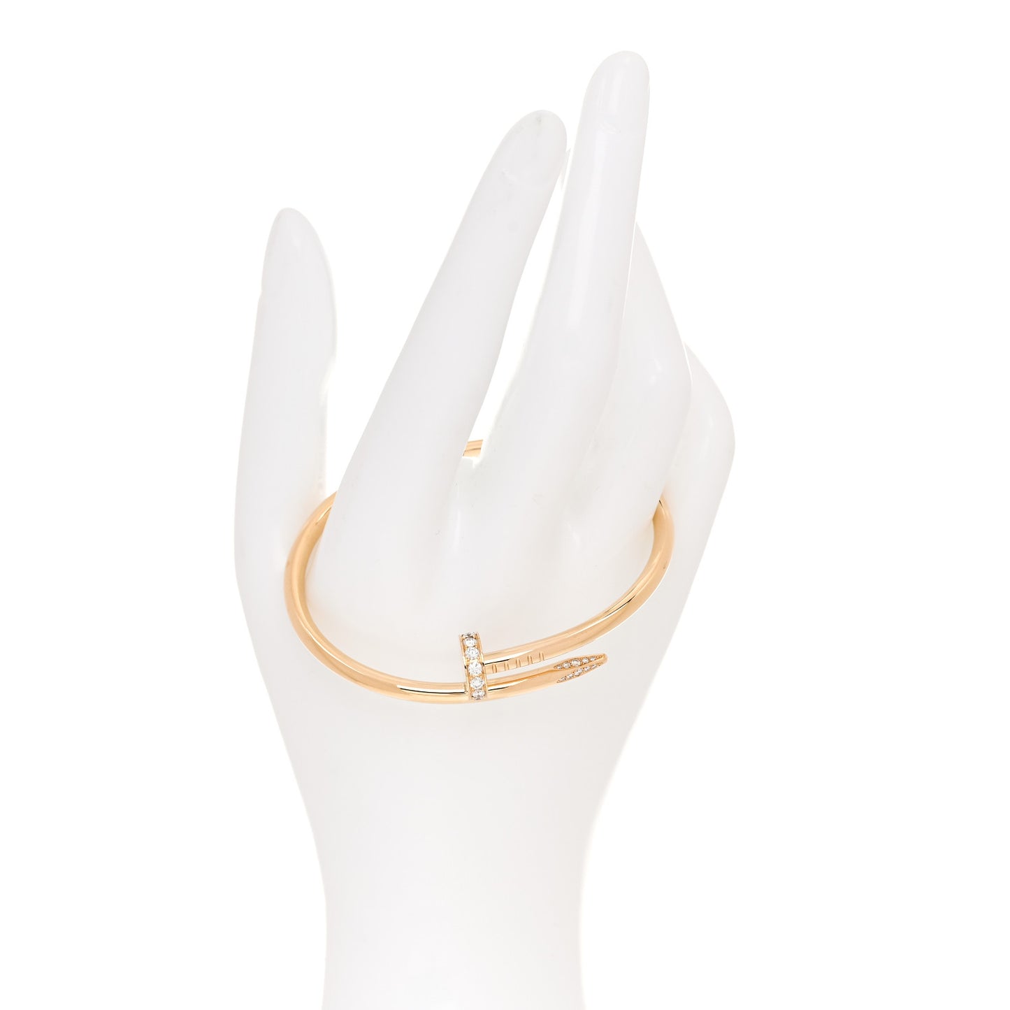 18K Yellow Gold Diamond Juste Un Clou Bracelet 17
