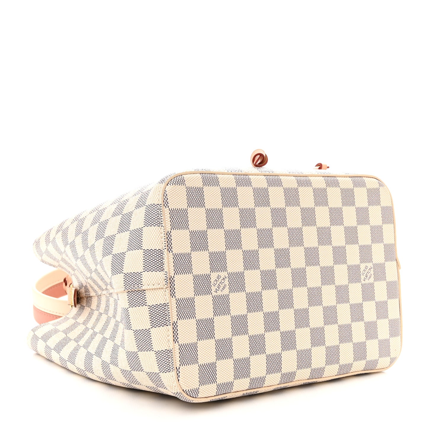 Damier Azur Braided Neonoe MM Peach Cream