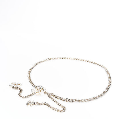 Chanel Enamel CC Chain Belt White Gold 1 of 5