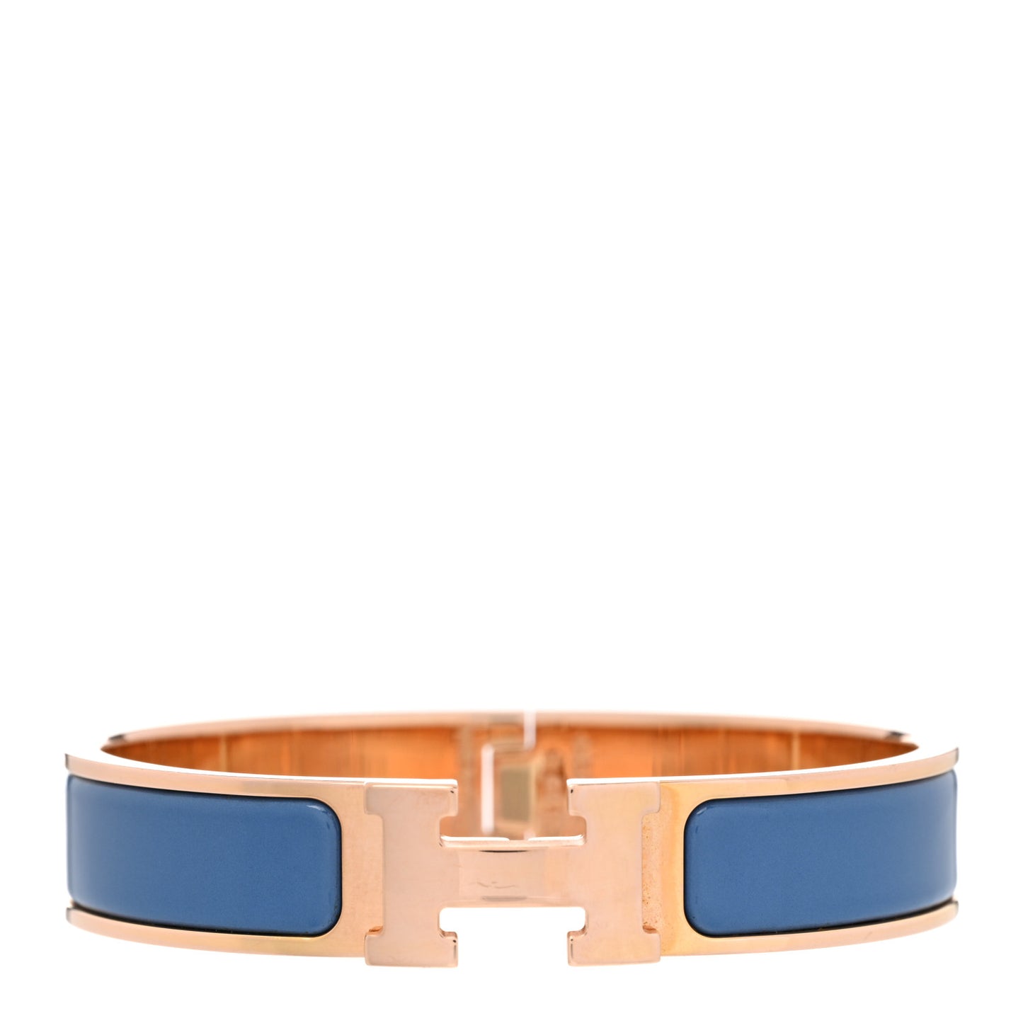 Enamel Narrow Clic Clac H Bracelet PM Bleu Album