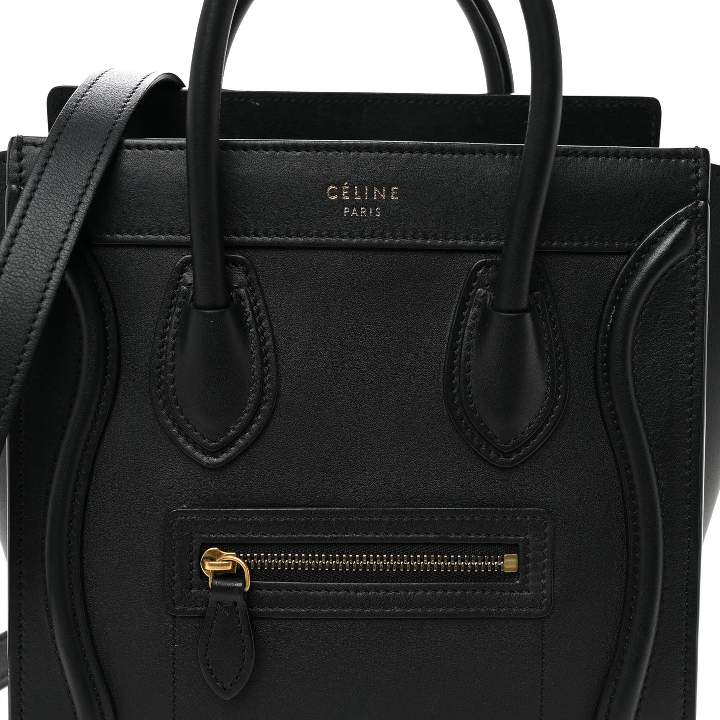 Smooth Calfskin Nano Luggage Black