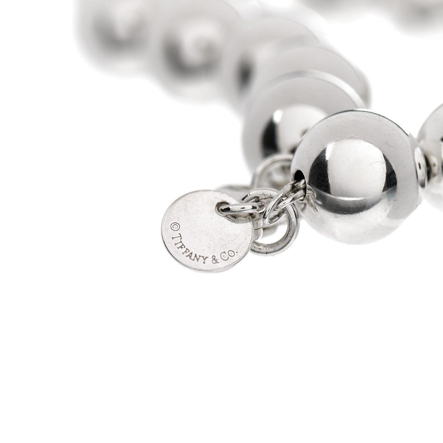 Tiffany Sterling Silver 10mm HardWear Ball Bracelet 4 of 5