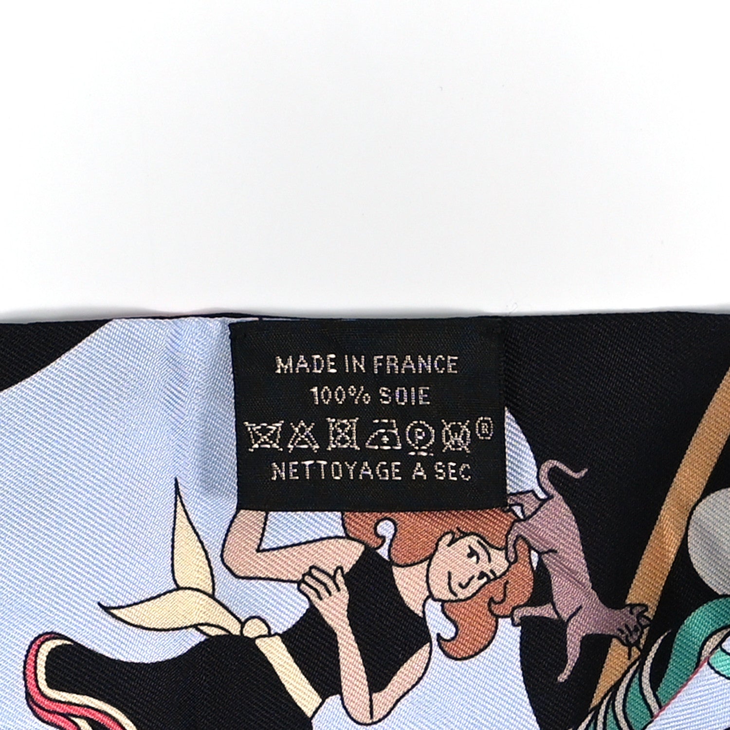 Hermes Silk Carres Volants Twilly Black Ciel Multicolor 3 of 4