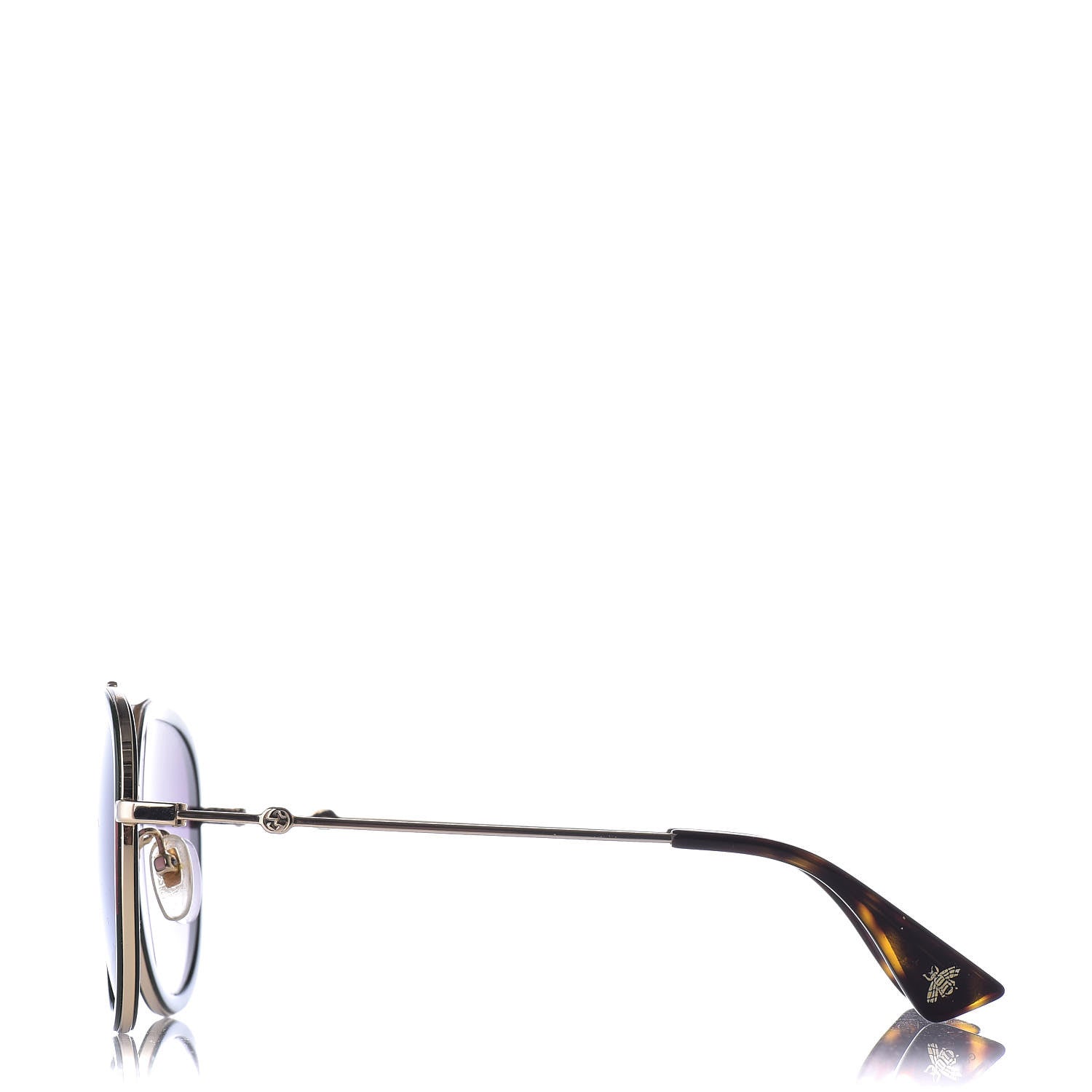 Gucci Web Aviator Sunglasses GG0062S Green Red 3 of 7