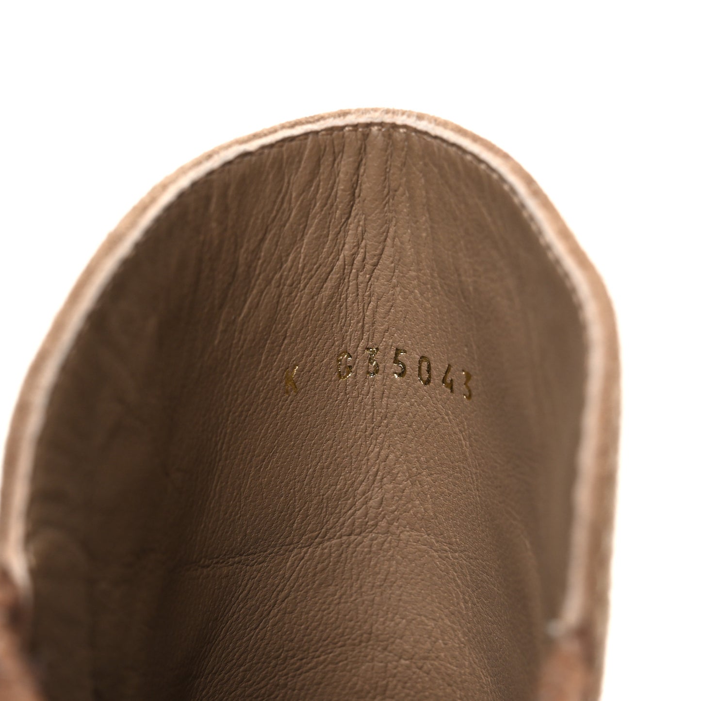 Suede Calfskin Fabric Short Boots 36 Brown