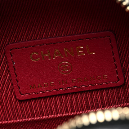 Chanel Lambskin Quilted Chanel 19 Round Clutch With Chain Black 6 of 10