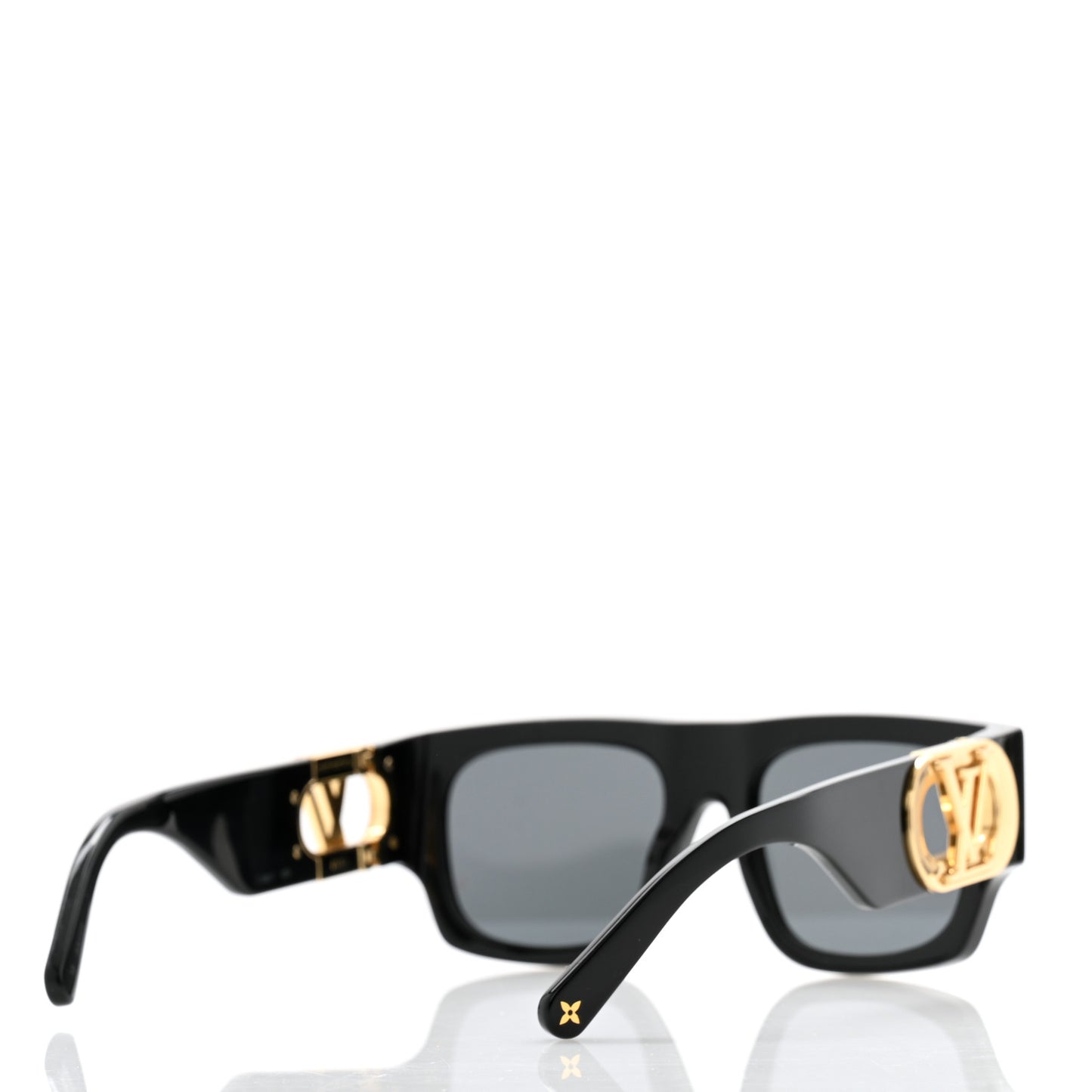 Acetate LV Link Square Sunglasses Z1478W Black