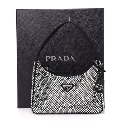 Prada Satin Crystal Mini Re-Edition 2000 Bag Cristal 12 of 12
