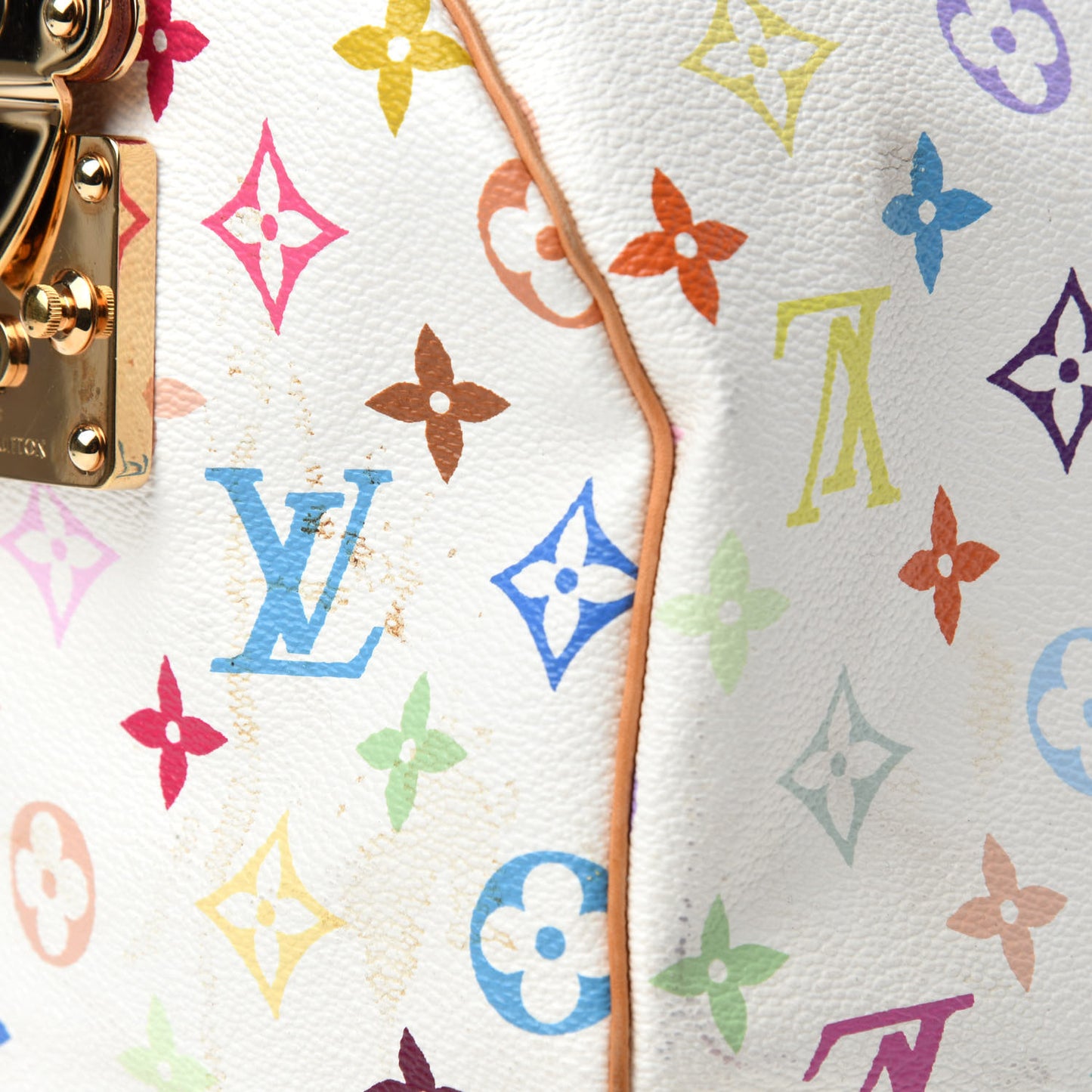 Monogram Multicolor Speedy 30 White