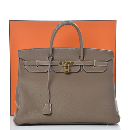 Hermes Togo Birkin 40 Etoupe 39 of 39