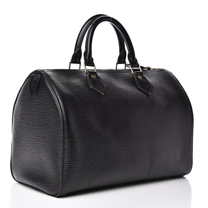 Louis Vuitton Epi Speedy 30 Black 2 of 12