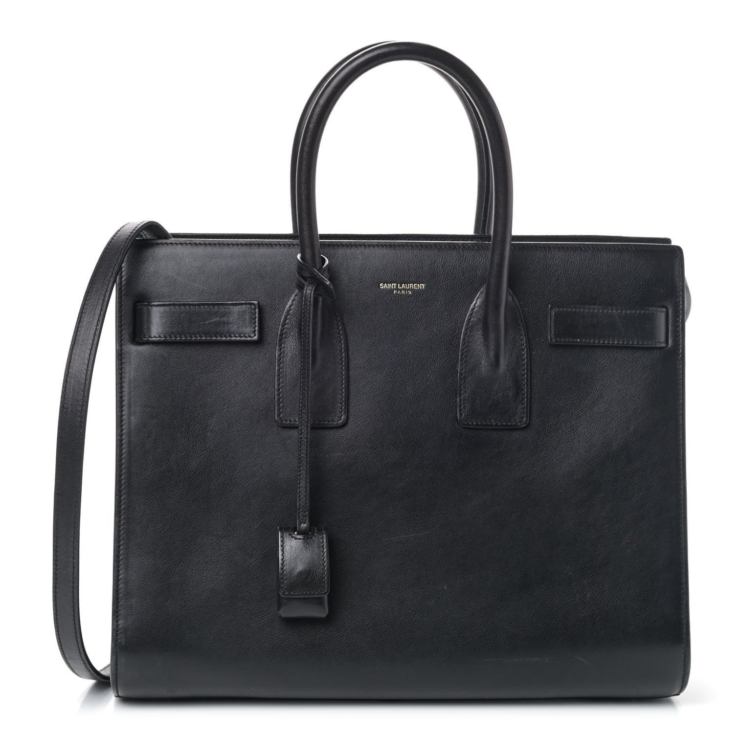 Calfskin Small Sac De Jour Black