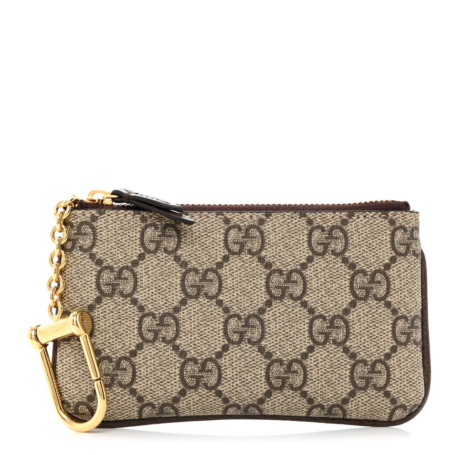 GG Supreme Monogram Key Case Brown