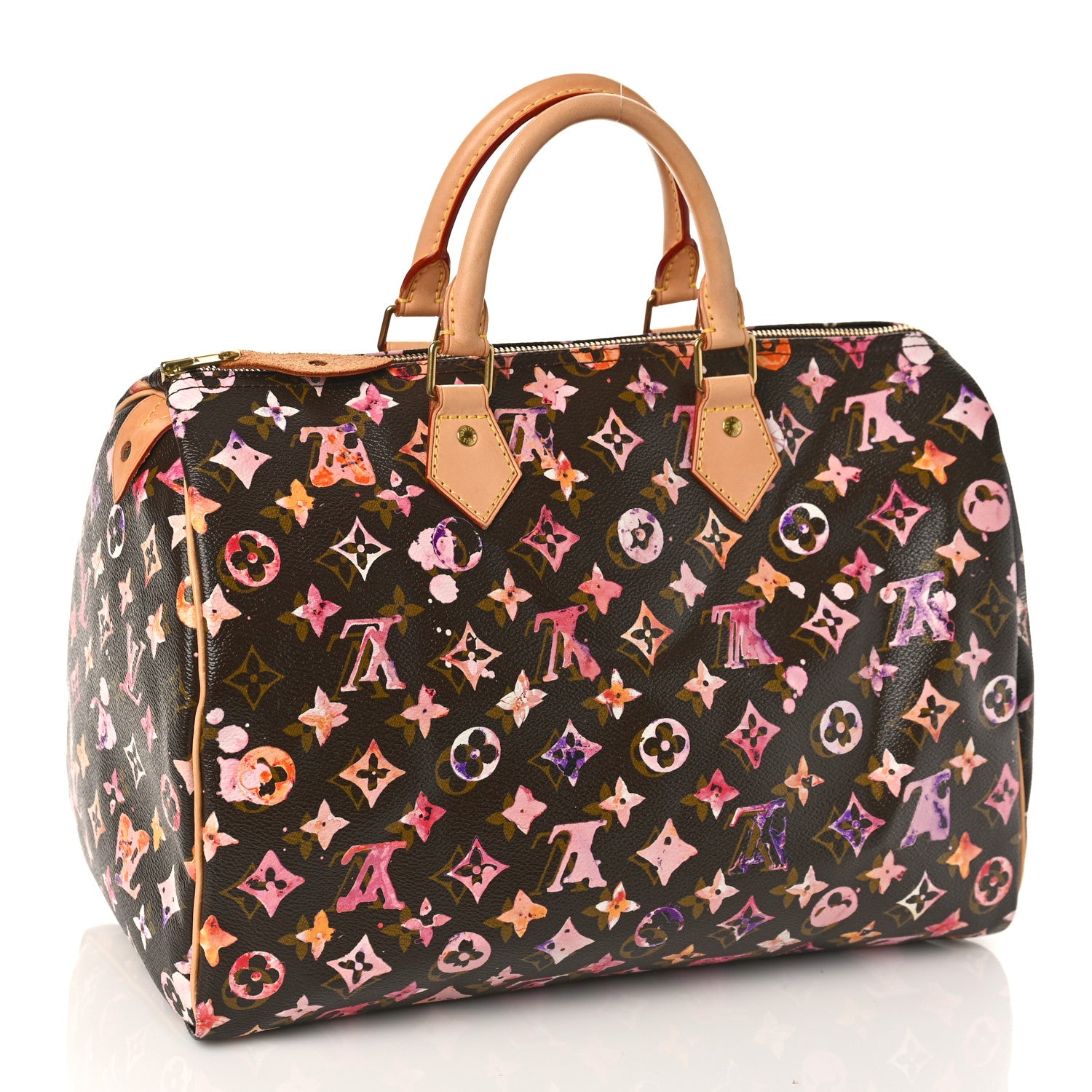 Louis Vuitton Watercolor Aquarelle Speedy 35 Brown 3 of 9