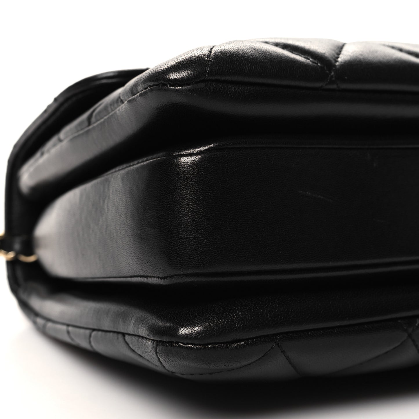 Lambskin Quilted Small Trendy CC Dual Handle Flap Bag Black