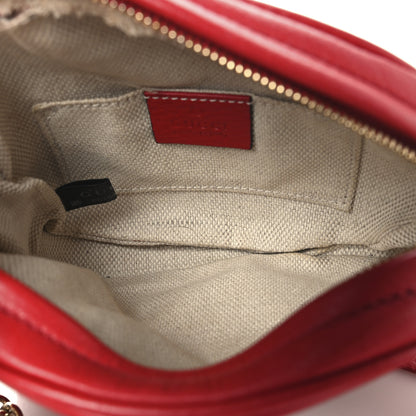 Gucci Pebbled Calfskin Mini Soho Chain Bag Tabasco Red 5 of 12