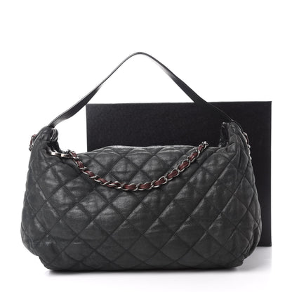 Chanel Iridescent Calfskin Quilted Coco Daily Dark Grey 11 of 11