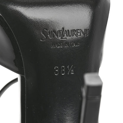 Saint Laurent Patent Calfskin La Scandale 110 Sandals 38.5 Black 8 of 10