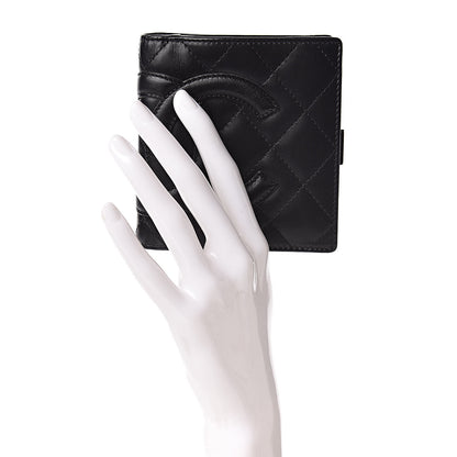 Chanel Calfskin Quilted Cambon Bi-Fold Wallet Black 2 of 9