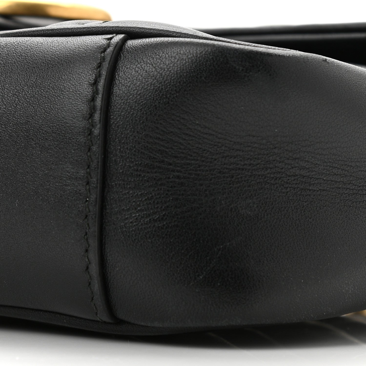 Gucci Calfskin Matelasse Mini GG Marmont Shoulder Bag Black 10 of 10