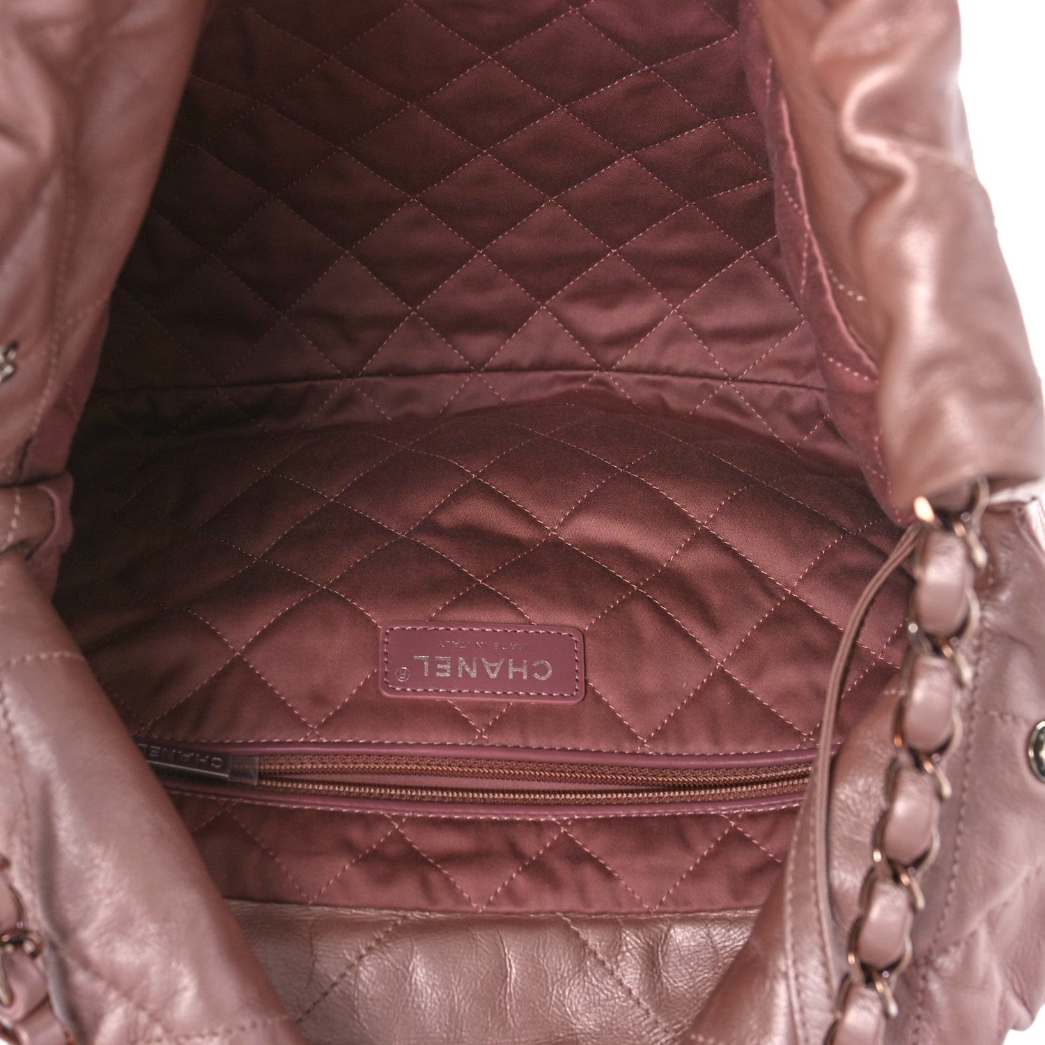 Chanel Metallic Calfskin Quilted Small Chanel 22 Pink 6 of 10
