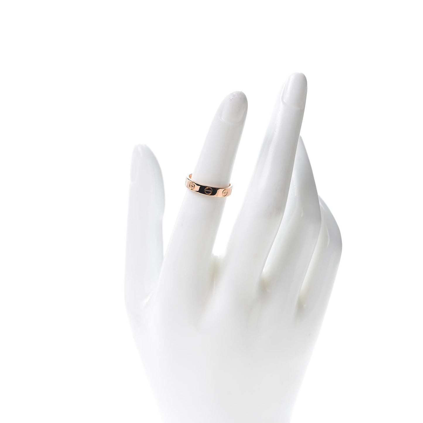 18K Pink Gold 3.5mm LOVE Wedding Band Ring 49 4.75