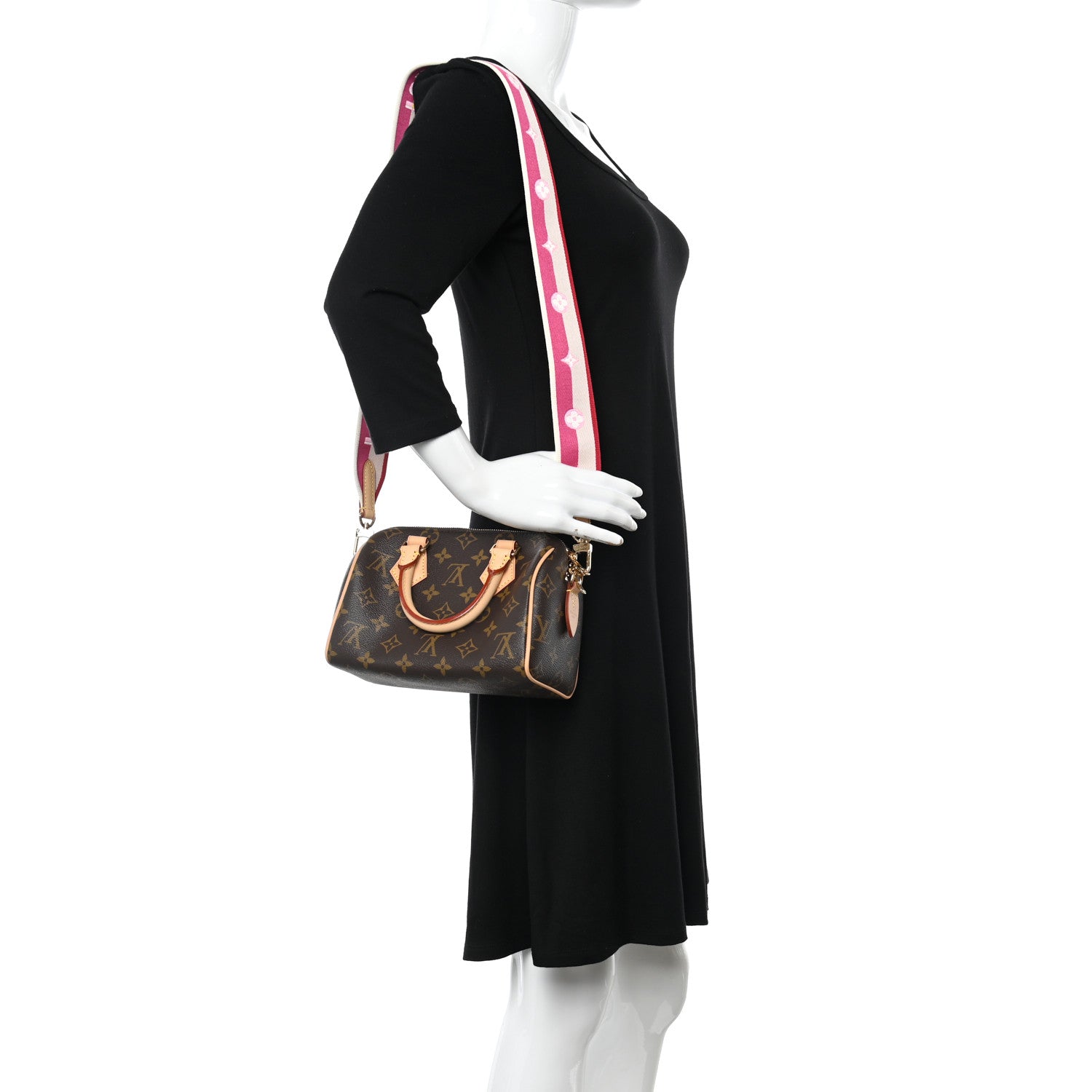 Louis Vuitton Monogram Speedy Bandouliere 20 Fuchsia 2 of 10