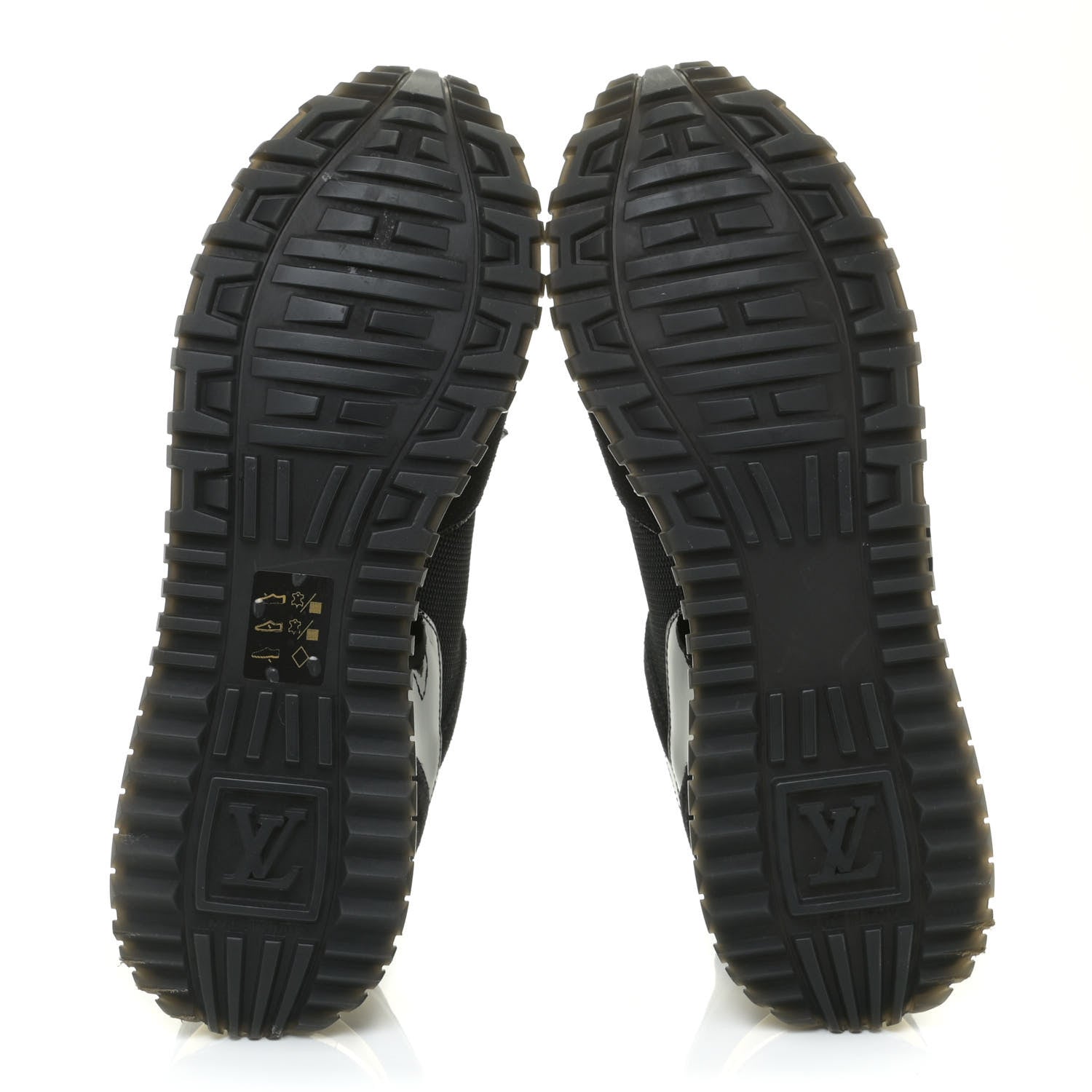 Louis Vuitton Suede Monogram Run Away Sneakers 38 Black 6 of 12
