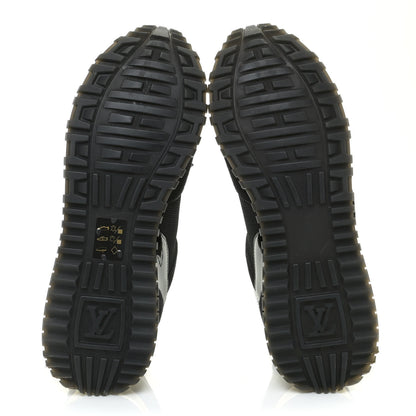 Louis Vuitton Suede Monogram Run Away Sneakers 38 Black 6 of 12