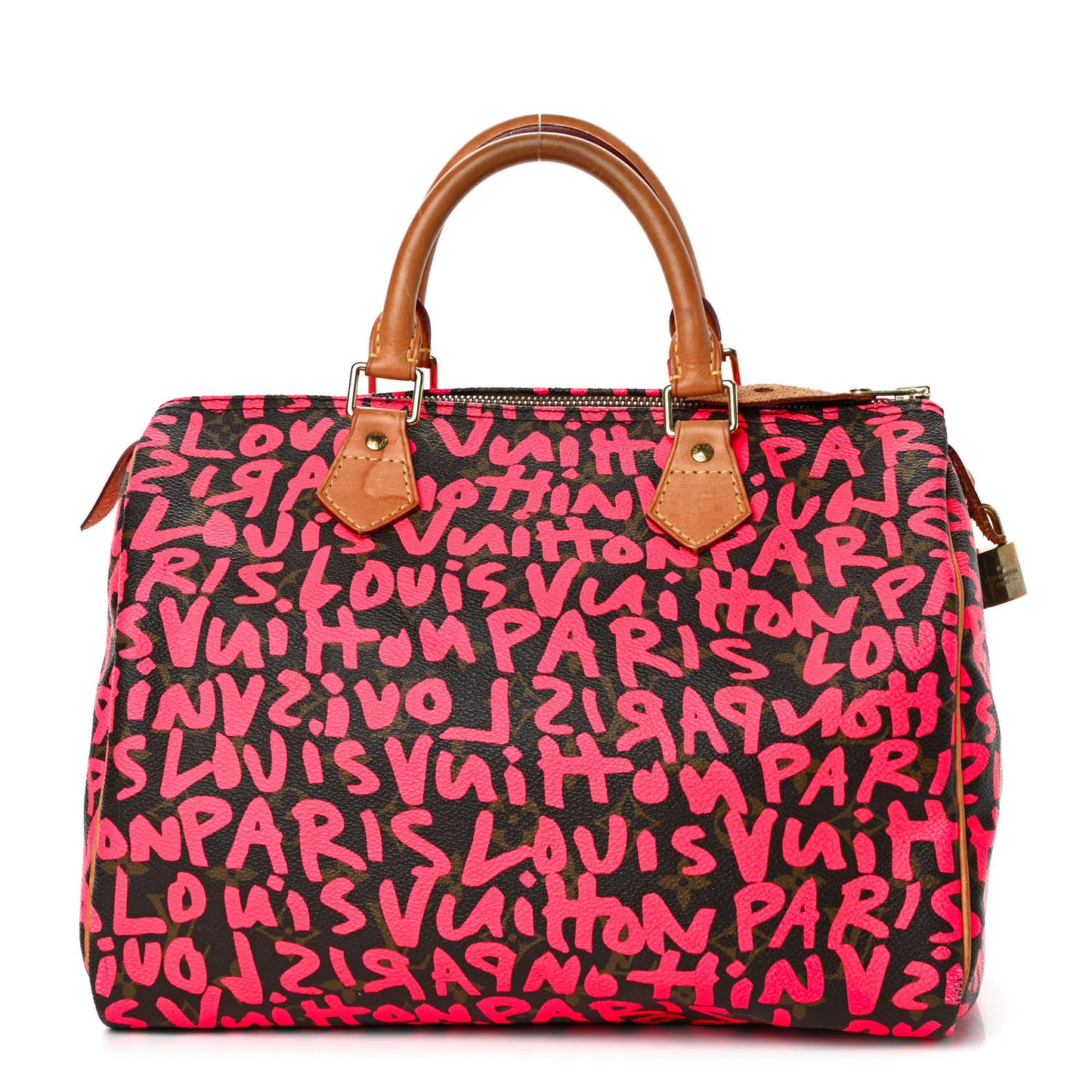 Monogram Graffiti Speedy 30 Fuchsia
