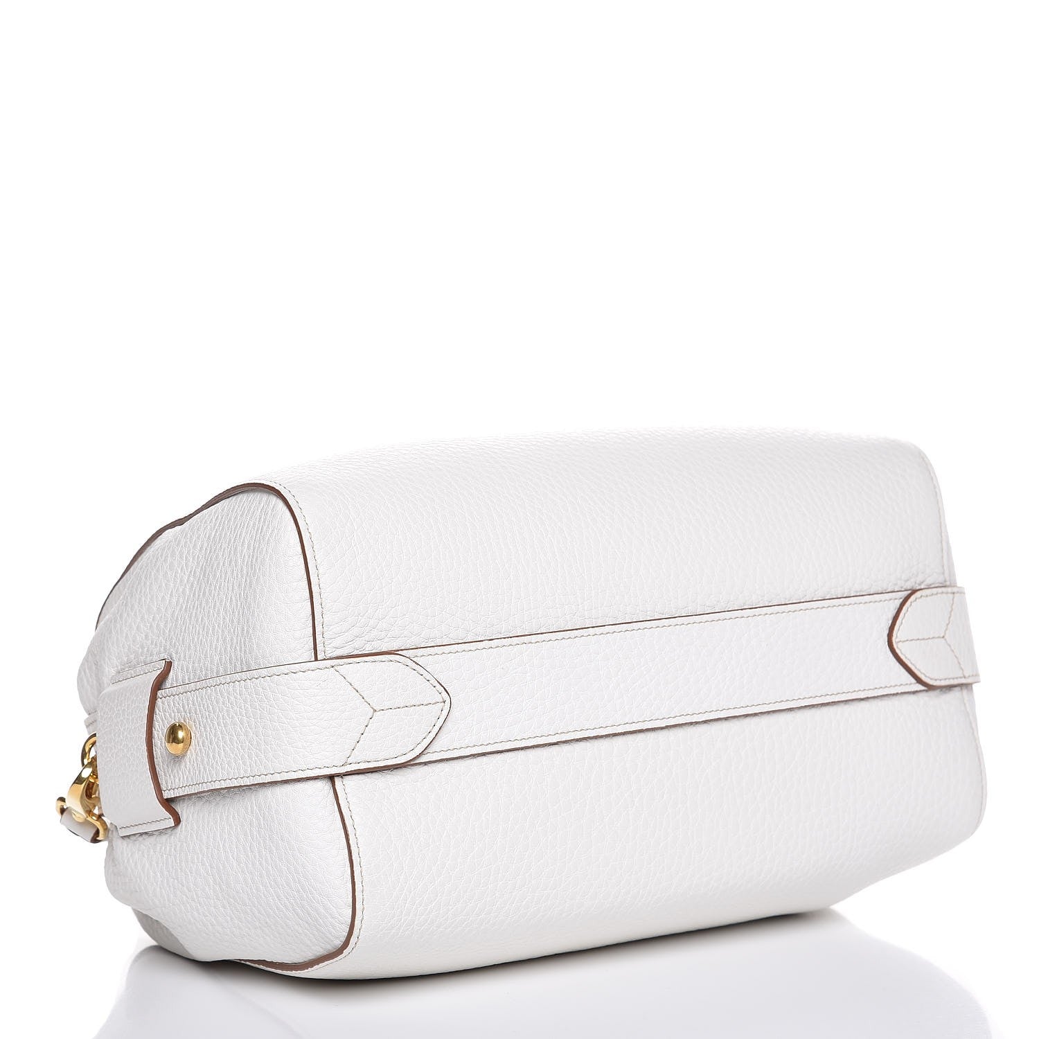 Prada Vitello Daino Medium Top Handle Bag White 4 of 9