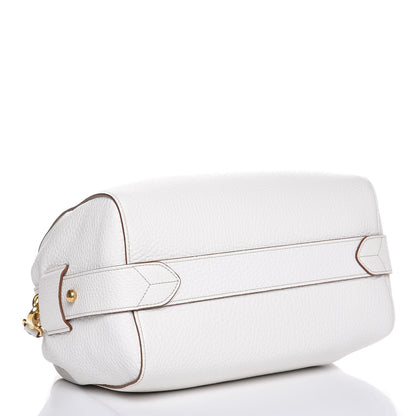 Prada Vitello Daino Medium Top Handle Bag White 4 of 9