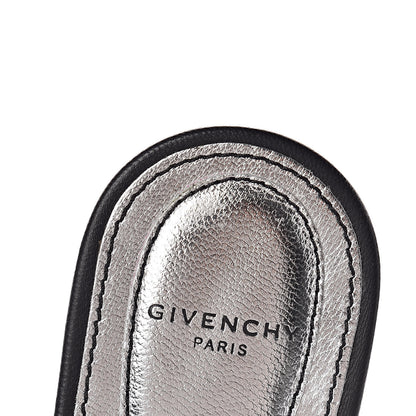 Givenchy Calfskin Studded Bedford Logo Mule Slides 36.5 Black 9 of 9