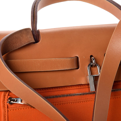 Hermes Vache Hunter Toile Herbag Zip 31 PM Orange 11 of 15