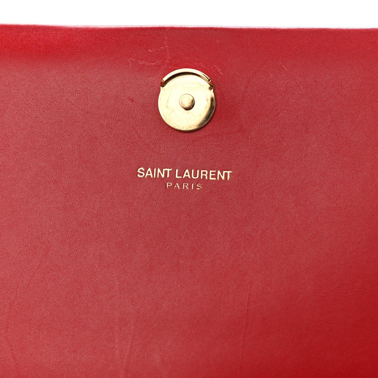 Saint Laurent Smooth Calfskin Medium Classic Monogram Kate Tassel Satchel Lipstick Red 7 of 15