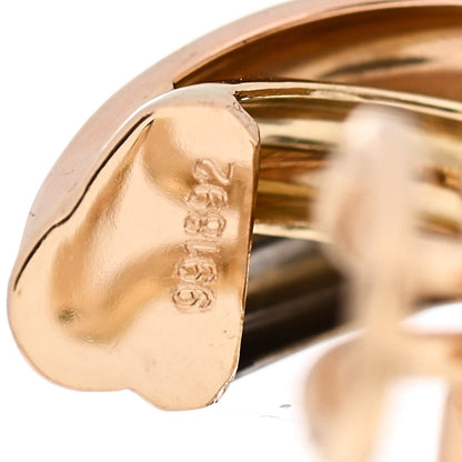 Cartier 18K Pink Yellow White Gold 7mm Trinity Clip-On Earrings 5 of 5