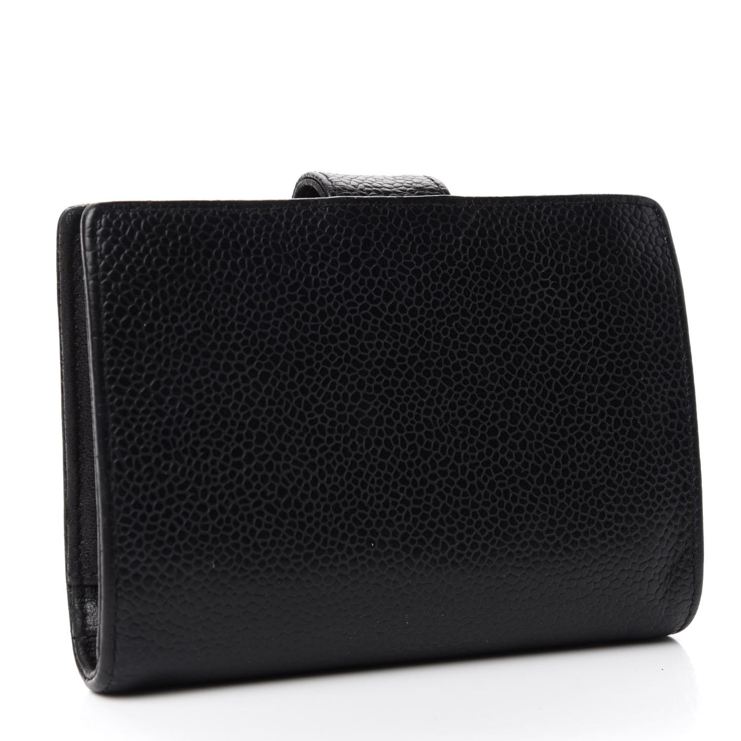 Caviar Timeless CC Compact French Wallet Black